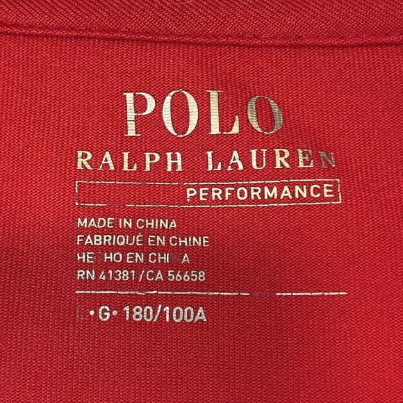Polo Ralph Lauren Performance Shirt Men's Large Red Short Sleeve Crewneck Sporty - Picture 4 of 7